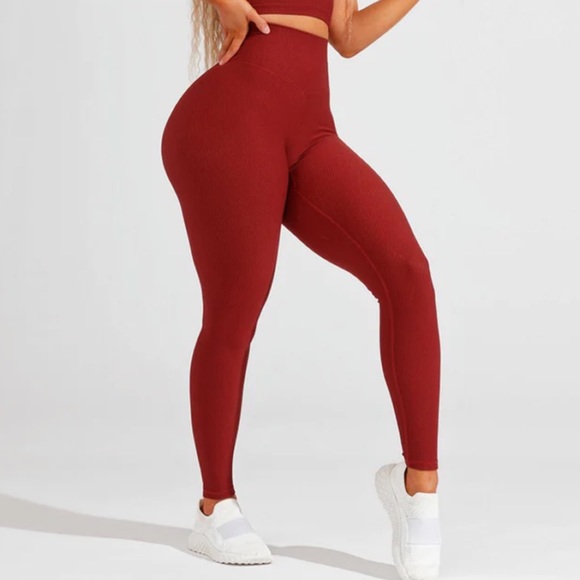 Buffbunny Collection Pants - BuffBunny Vineyard Red Rosa Legging